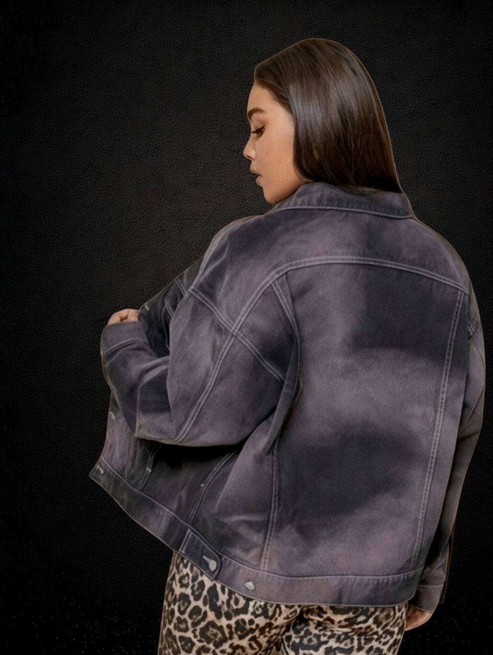 Rapture In Gray Button Front Denim Jacketz ▪︎ Plus - Picture 13 of 13